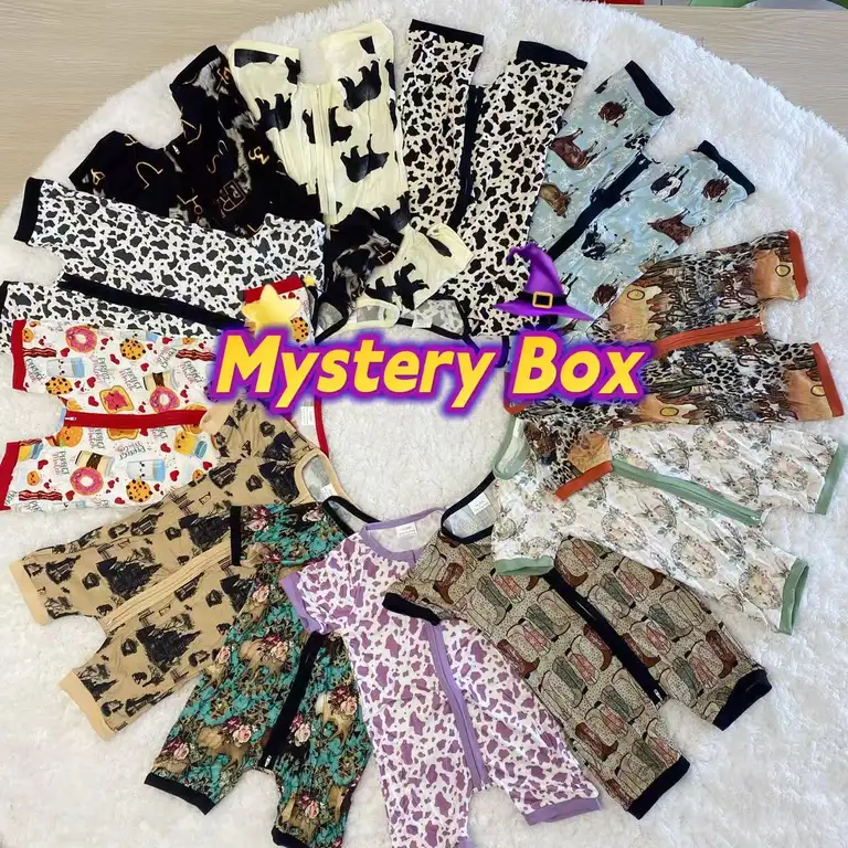 Factory Bamboo Character Print Pajamas Mystery Box Rts Top Manufacturer