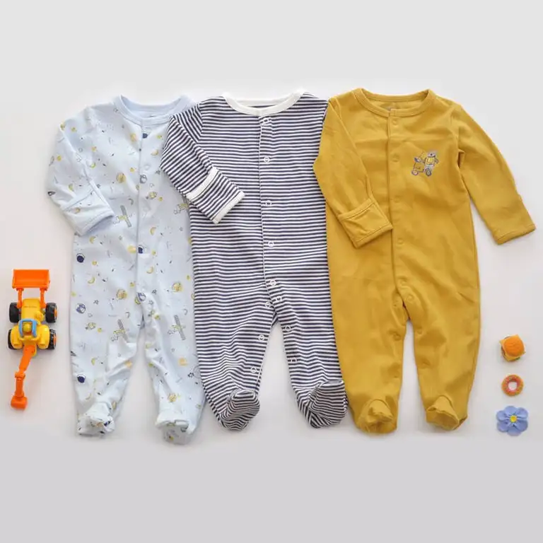Wholesale Bamboo Zipper Pajamas Suit For Newborn Baby Top Manufacturer Direct Leading