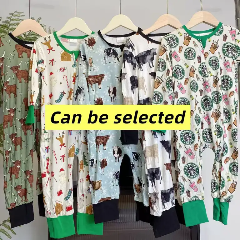 Factory Boys Girls Long Sleeve Pajamas Aircraft Print Baby Jumpsuit Wholesale China