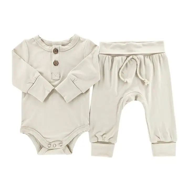 Supplier Baby Bamboo Romper Clothes Convertible Long Sleeve New Born Footie Pajamas Boy Girl Double Zip Baby Sleepsuits Rompers China Top Leading