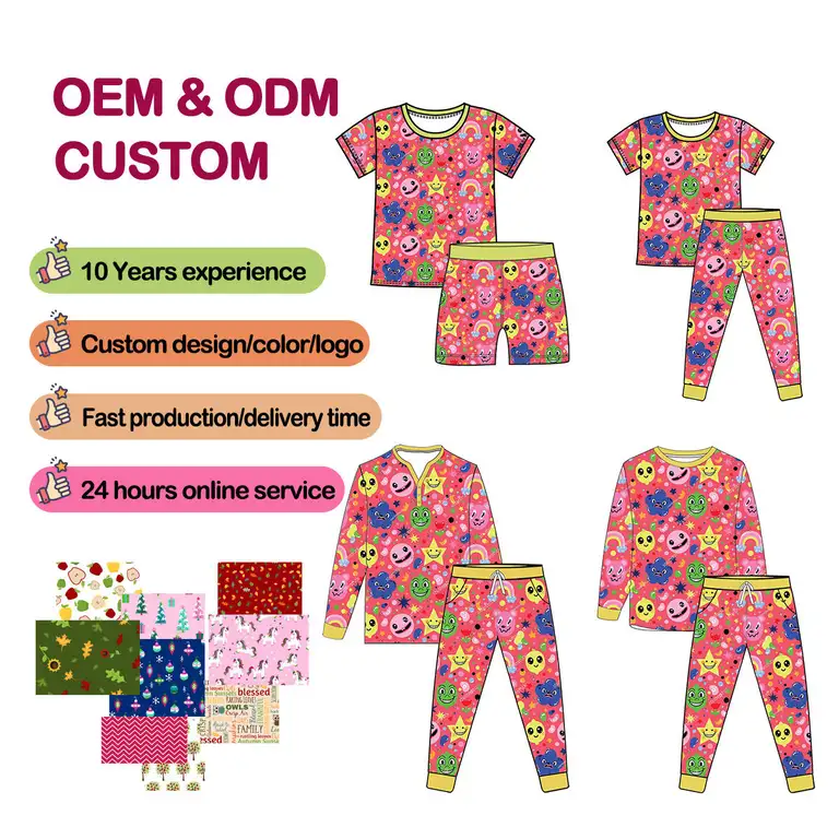 Manufacturer Bamboo Toddler Pajamas Breathable Organic Wholesale Leading
