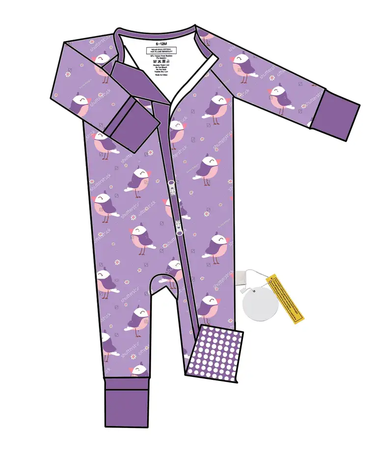 Source Manufacturer Magnetic Baby Romper Bamboo Infants Toddlers One Piece Footie Pajamas Bod Supplier