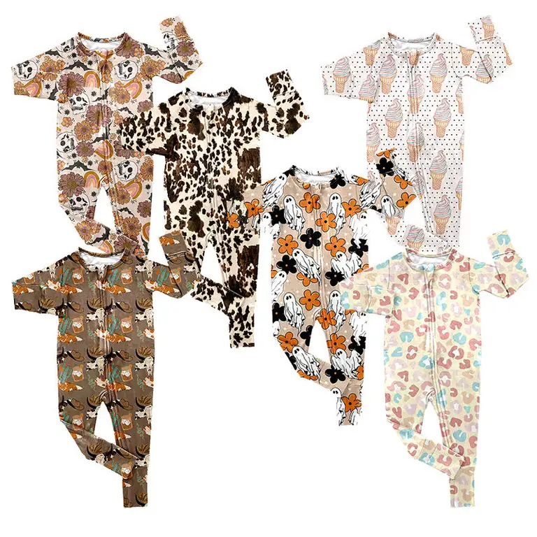 Factory Supplier Baby Boy Bamboo Zipper Romper Top China