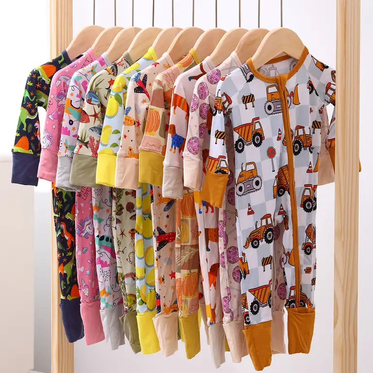 Verified Factory Soft Bamboo Baby Pajamas 2 Piece OEM Top