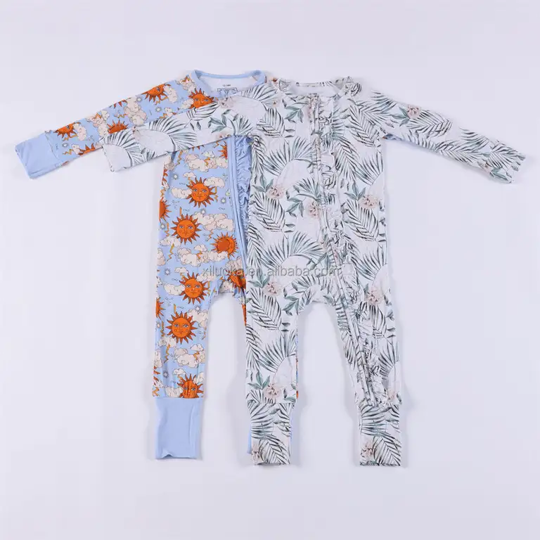ODM Bamboo Pajamas 5T Boys Zippies Supplier