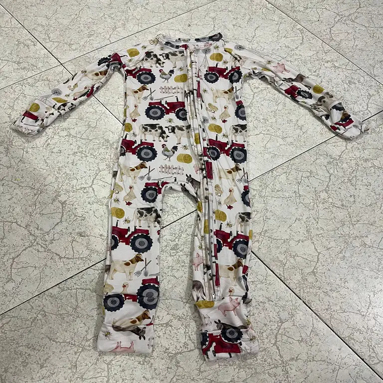 Custom Rts Bamboo Pajama Kids Mystery Box 220Gsm Western Supplier
